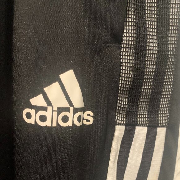 Adidas Mens Black & White Knee Length shorts - Picture 1 of 10